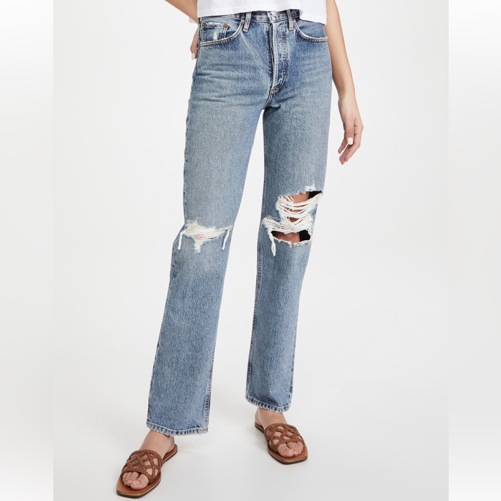 NWT AGOLDE Lana Jean in Backdrop